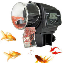 Цифровая автоматическая электрическая пластиковая кормушка для рыб, домашний аквариумный резервуар, портативная кормушка для рыб, инструменты 2024 - купить недорого