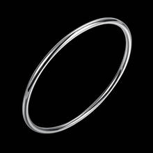 Sterling Silver Bracelet Fashion Personality Simple And Smooth Bangles Solid 925 Silver Women Bracelet Jewelry 2024 - buy cheap