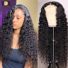 30 32 Inch Deep Wave Lace Front Human Hair Wig 13x4 13x6 HD Lace Frontal Wig 250% Brazilian Deep Curly 4x4 5x5 Lace Closure Wig 2024 - buy cheap