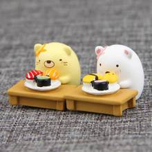 ZOCDOU 1 Piece Hotel Restaurant Trattoria Date Dinner Bear Cat Model Statue Figurine Resin Crafts Figure Ornament Miniatures 2024 - buy cheap