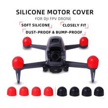 4Pcs/Set Motor Protectors Silicone Motor Protective Cover Guard Caps For DJI FPV Drone Accessories 2024 - buy cheap