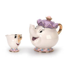 Бесплатная доставка, набор чайников "Красавица и Чудовище", Кружка Mrs Potts Chip, чайник, чашка в подарок 2024 - купить недорого
