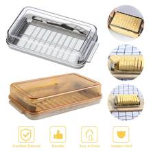 Cutting Food Rectangle Home Cheese Dish Sealing Storage Container Kitchen Keeper Portable With Lid Butter Storage Box 40a 2024 - buy cheap