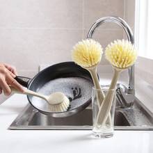 Kitchen Dishwashing Brush Household Washing Pot Brush Sink Stove Cleaning Brush Wheat Straw Decontamination Long Handle Washing 2024 - buy cheap