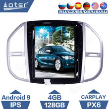 AOTSR-reproductor multimedia con pantalla de 12,1 "y GPS para Mercedes Benz, autorradio estéreo con Android 9, PX6, 4G, 128GB, DSP, para Mercedes Benz Vito 2016 - 2019 2024 - compra barato