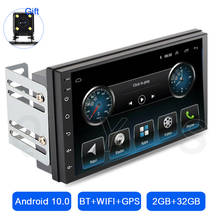 Radio con GPS para coche, reproductor multimedia con Android 10, 7 pulgadas, 2 + 32G, universal, estéreo, FM, Wifi, Bluetooth, unidad principal 2024 - compra barato