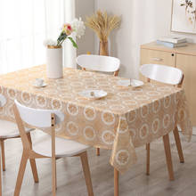 Toalha de mesa de pvc, impermeável, toalha de mesa retangular para decoração de festa de casamento 2024 - compre barato