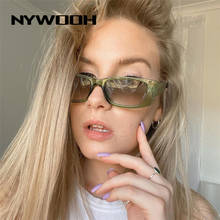 NYWOOH Vintage Green Rectangle Sunglasses Women Men Retro Brand Designer Small Sun Glasses for Ladies Eyewear UV400 2024 - buy cheap