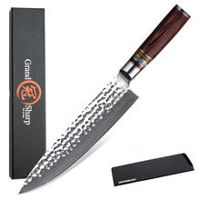 GRANDSHARP 7.7 Inch Damascus Chef Knife Japanese Damascus Steel vg10 Kitchen Knives Cooking Tools Hammered Blade Japanese Knife 2024 - buy cheap