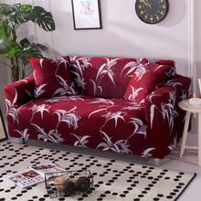 Funda elástica de algodón con flores rojas para sofá de sala de estar, cubierta seccional para sofá, cama, silla, muebles, cojín elástico completo individual 2024 - compra barato