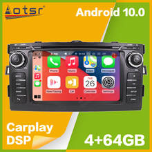 Reproductor Multimedia con Android 10 y navegación GPS para Toyota Auris, autorradio con grabadora, DSP, PX5/PX6, para Toyota Auris 2006-2012 2024 - compra barato