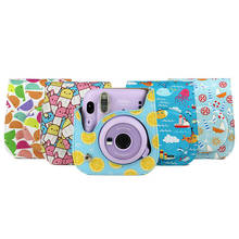 Fujifilm-funda para cámara Instax Mini 11, 9, 8, con película instantánea, elegante, de verano, de cuero PU, con correa para el hombro 2024 - compra barato