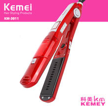 Kemei Professional Vapor Hair Straightener Comb Brush Flat Iron Ceramic Hair iron Electric Hair Straightening Steam Curler 2024 - buy cheap