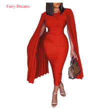 African Dresses For Women Plus Size Solid Color Pleated Sleeveless Mid-Length Dress Round Neck Dress New Africa Lady Clothes 2024 - buy cheap