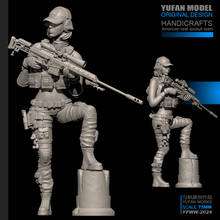 YUFan Model 1/24 Female sniper resin soldier self-assembled (75mm)YFWW-2024 2024 - buy cheap