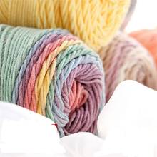 5 shares of milk cotton yarn accessory Gradient color segments merino wool yarn Crochet stick needle scarf shawl hat wool 100g 2024 - buy cheap