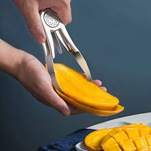 Нож для чистки манго, ручной золотистый разделитель для манго фруктов, приспособление для нарезки кубиками Pawpaw, из нержавеющей стали, приспособление для дома Dropship 2024 - купить недорого
