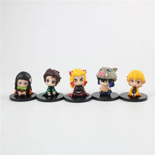 Figuras de acción de Kimetsu No Yaiba Kamado, juguetes de PVC, 5 unids/lote 2024 - compra barato