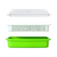 Seed Sprouter Tray BPA Free PP Soil-Free Healthy Wheatgrass Grower with Cover Seedling Sprout Plate Hydro 2024 - buy cheap
