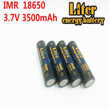 Литровая энергетическая батарея IMR18650, 1 шт., 3500 мАч, 3,7 в, 18650 А, аккумуляторная батарея для фонарика 2024 - купить недорого
