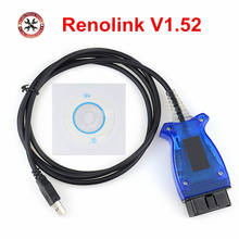 Cable de diagnóstico USB para reprogramación de Airbag, accesorio para Renolink OBD2 ECU V1.52/V1.87 Reno Link, envío gratis 2024 - compra barato