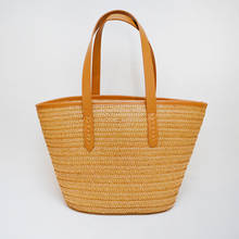 Woven Women's Handbags Large Capacity Shoulder Bag Bohemian Straw Beach Bags Summer Knitted Shopper Female Designer Tote Bag 2024 - buy cheap