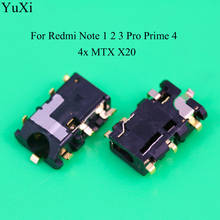 Para Xiaomi Redmi Nota 1 2 3 4 Note3 Pro primer Nota 4 MTX X20/Nota 4X3 piezas de reparación de conector de Audio para auriculares GB 2024 - compra barato