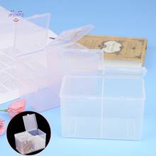 Nail Art Plastic Clear Organizer Container Gel Polish Remover Cleaning Cotton Pad Swab Box Storage Case Accessories Tool 12cm 2024 - buy cheap