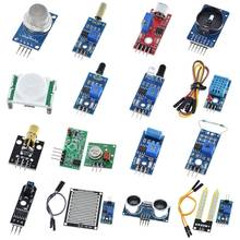 TZT  16pcs/lot Raspberry pi 2 3 the sensor module package 16 kinds of sensor for arduino kit 2024 - buy cheap