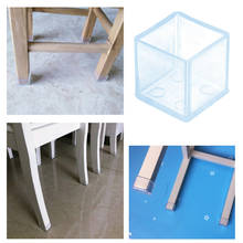 4pcs/set Table Foot Cap Rubber Chair Leg Protector Square Furniture Floor Foot Pad Anti-slip Anti-scratch Floor Protector 2024 - buy cheap