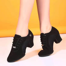breathable shoes women dance shoes lace up heels women ballroom latin dance shoes big size 34-42 5cm Heels 2024 - buy cheap