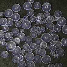 9-25mm botões transparentes de costura clara botões de resina de poliéster para roupas camisa diy bottons apparrel acessórios 2024 - compre barato