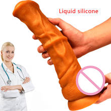 Horse Dildo For Women Adult Sex Toys Gold Animal Dildos Realistic Huge Penis Anal Dildos With Suction Cup Erotic Toys 2024 - buy cheap