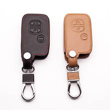 For Toyota Camry Subaru leather car remote control car key chain cover 3 button smart key dust collector Key Shell starline a93 2024 - buy cheap