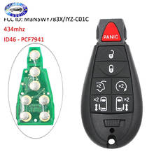 NEW 6+1 buttons Smart Keyless Entry Remote key 7 Buttons 433MHZ ID46 Chip for Chrysler Dodge 2008-2012 2024 - купить недорого