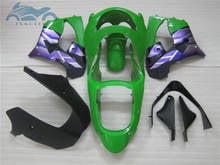 Kit de carenagem para motocicleta kawasaki ninja 1998, com peças completas, abs, para modelos 98, 99, zx9r, verde, roxo 2024 - compre barato