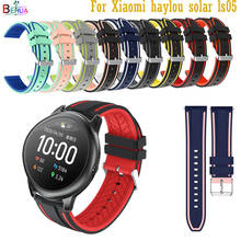Behua pulseira de relógio 22mm, pulseira de relógio inteligente de silicone para xiaomi haylou solar ls05/huami amazfit gtr 47mm 2024 - compre barato