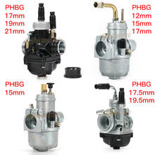 Motorcycle 12mm 15mm 17mm 19mm 21mm PHBG Carburador Black Racing Carburetor Carb 2-Stroke For Yamaha Puch Zuma ATV BWS100 2024 - buy cheap