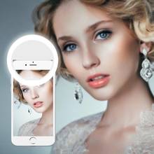 Novelty Clip led Selfie Lamp Ring For Phone Camera Portable Clip-On Lamp Women Girl Night Darkness Selfie Enhancing Fill Lights 2024 - buy cheap