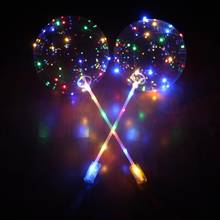 Balão de led transparente e luminoso, balão redondo com bolhas para decoração de festas de casamento e suprimentos 2024 - compre barato