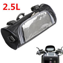 Bolsa Universal para motocicleta, bolsa impermeable de 2,5l para exteriores, manillar delantero, alforja, contenedor de almacenamiento, 1 ud. 2024 - compra barato