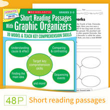 Learn English Words Passages Workbooks Short Reading Passages with Graphic Organizers Worksheets Kids Reading Books 2024 - buy cheap