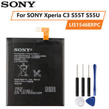 Sony bateria original para sony xperia c3 s55t s55u lis1546erpc, bateria de substituição autêntica de 2500mah 2024 - compre barato