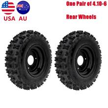 4.10/3.50-6 Rear Wheel Knobby Tire Tyre + Rim for Mini Go Kart ATV Quad Lawn Mower Snowblower Scooter Tires 2024 - buy cheap