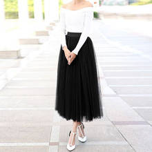 Falda plisada de tul de 3 capas para dama de honor, falda de tutú blanca, negra, para damas de honor 2024 - compra barato