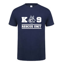 Shepherd K9 T Shirt Funny Tees Men K9 Rescue Dog T-Shirt Short Sleeve Police Fireman Shepherd Tshirts QR-001 2024 - buy cheap