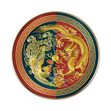 Dragon and Phoenix Round Pattern Chinese Cross Stitch Embroidery Kits 11CT Cotton Silk Thread Painting DIY Needlework Home Decor 2024 - buy cheap