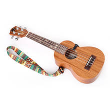 Correia de guitarra ukulele ajustável, cinta de ombro com gancho, acessórios de música de nylon 2024 - compre barato