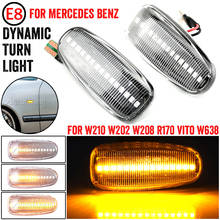 2 Pieces Led Dynamic Side Marker Turn Signal Light Sequential Blinker Light For Mercedes BENZ W210 W202 W208 R170 Vito W638 2024 - buy cheap
