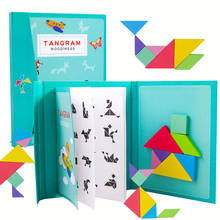 Novo crianças magnético 3d quebra-cabeça tangram pensamento jogo de treinamento bebê montessori aprendizagem brinquedos educativos de madeira para crianças 2024 - compre barato